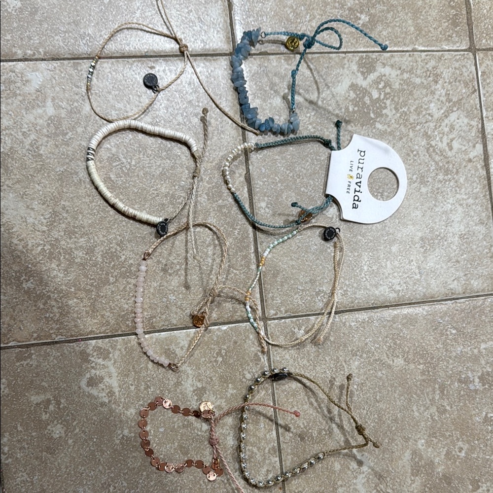 Pura Vida Beaded Bracelet set (8)